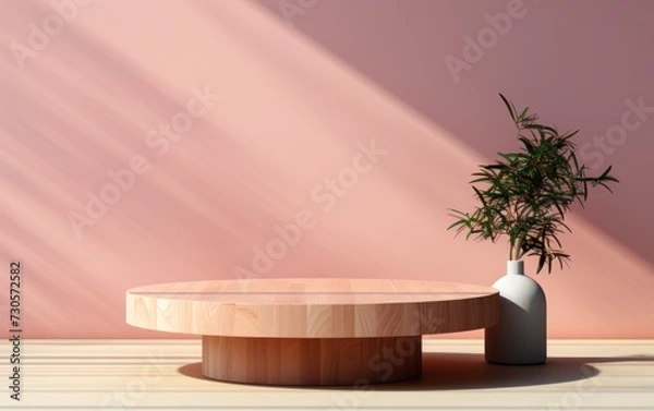 Obraz 3D realistic podium display for product placement	