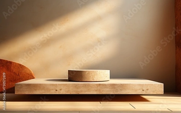 Obraz 3D realistic podium display for product placement	