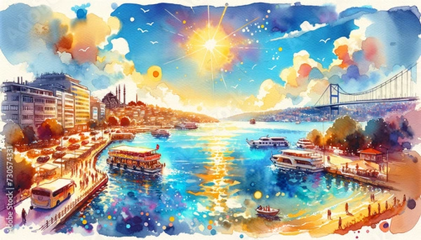 Obraz Bosphorus Istanbul Turkey 