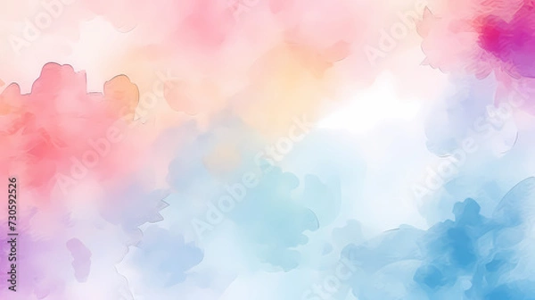 Obraz Colorful abstract watercolor seamless pattern background, abstract texture