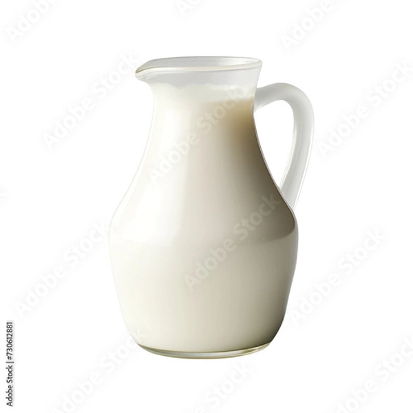 Fototapeta Milk bottle isolated on transparent background