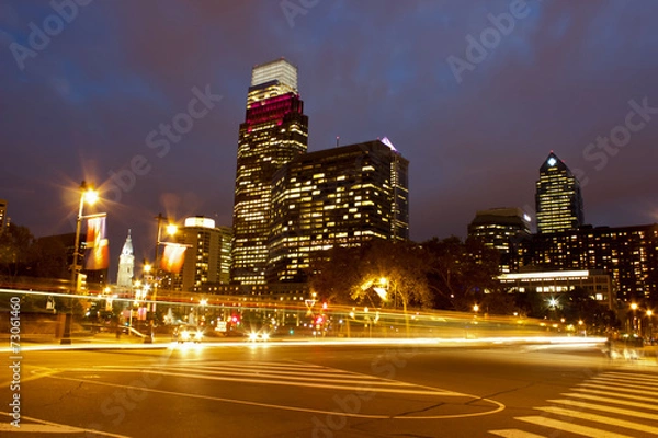 Obraz Philadelphia at Dusk
