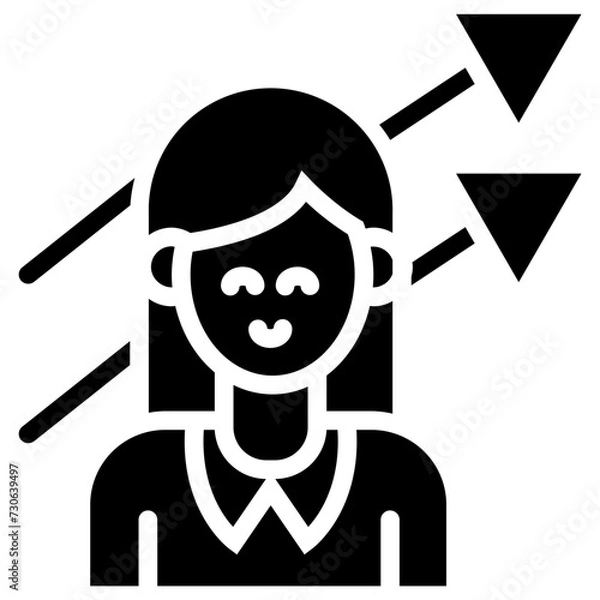 Fototapeta Opportunity Solid Icon Design Vector Women's Day