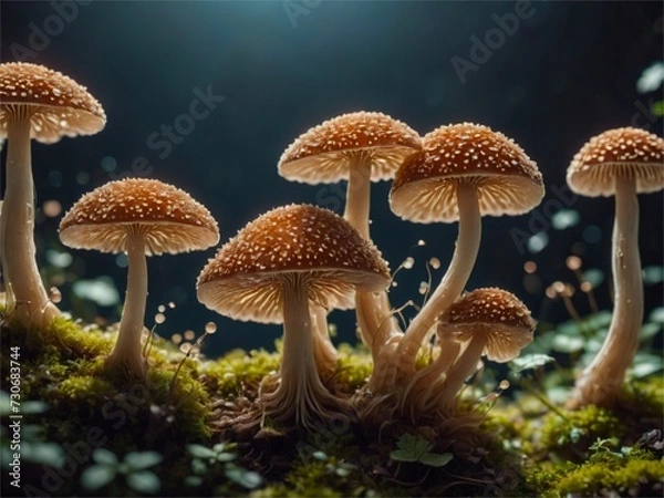 Fototapeta Mushroom spores 