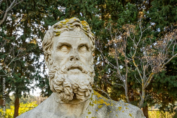 Fototapeta Scenic views of Claros (Klaros, Clarus), which was an ancient Greek sanctuary on the coast of Ionia. It contained a temple and oracle of Apollo, honored here as Apollo Clarius, İzmir