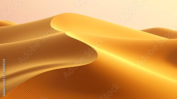 Obraz Desert landscape, sand dunes with wavy pattern
