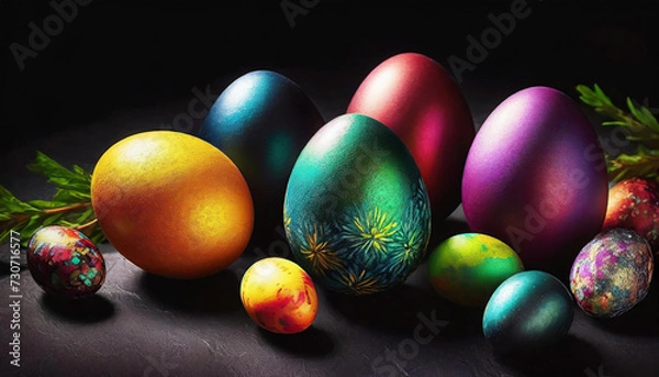 Obraz Colorful Easter Eggs
