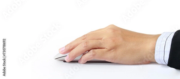 Fototapeta computer mouse in hand