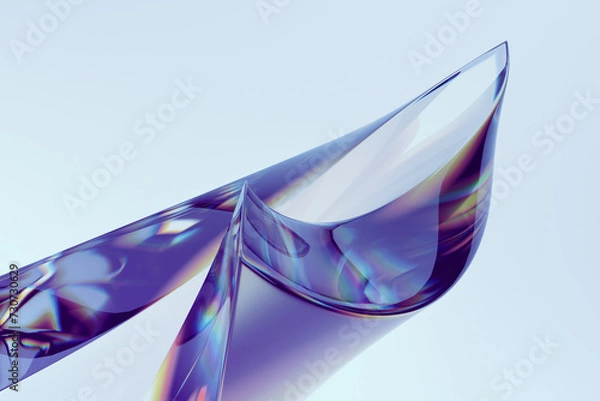 Obraz Glass abstract shape