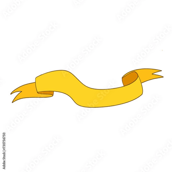 Obraz Orange ribbon elements