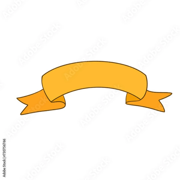 Fototapeta Orange ribbon elements