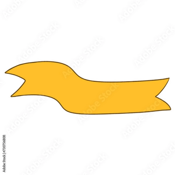 Fototapeta Orange ribbon elements