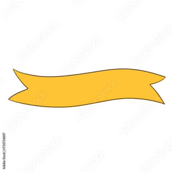 Obraz Orange ribbon elements