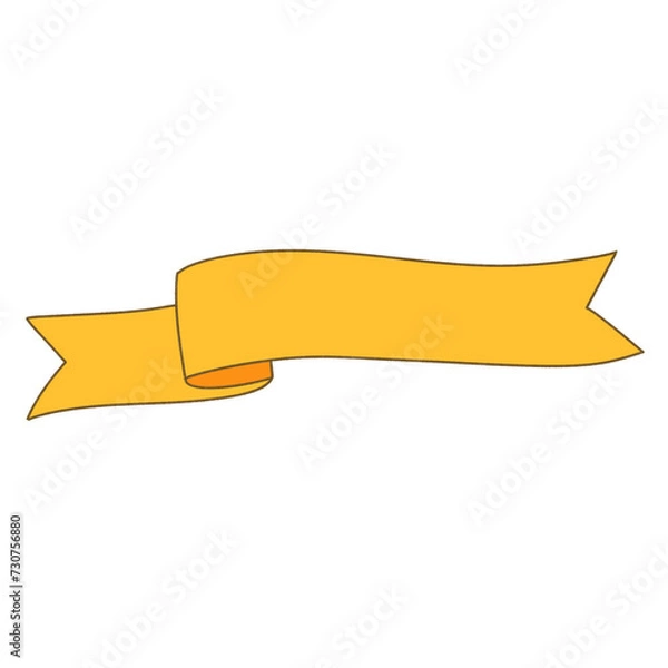 Obraz Orange ribbon elements