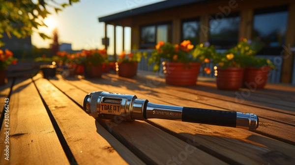 Fototapeta Journey through Urban Scenery: Exploring Railway Networks and Iconic Bridges along the City's Transportation Routes, generative AI