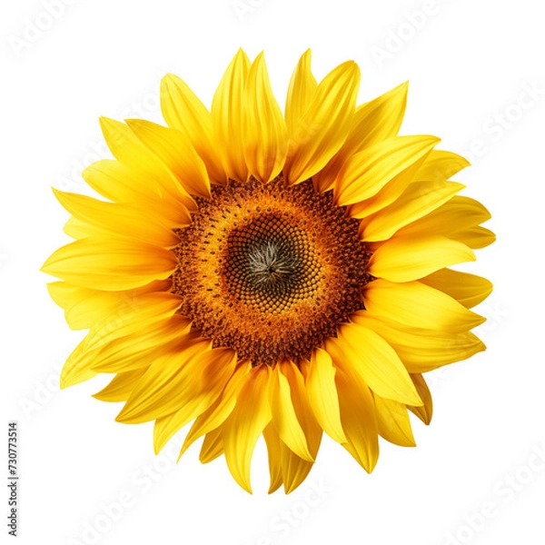 Obraz Sunflower isolated on a transparent background
