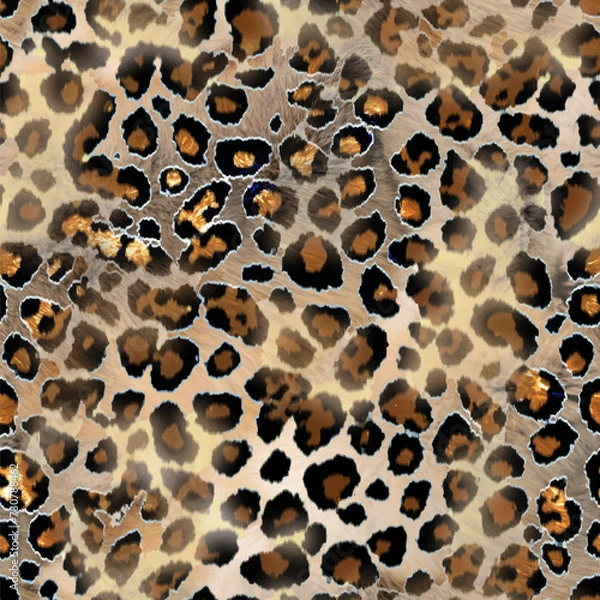 Obraz leopard skin background