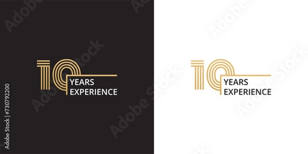 Obraz 10 years experience banner