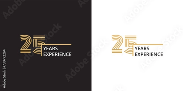Obraz 25 years experience banner