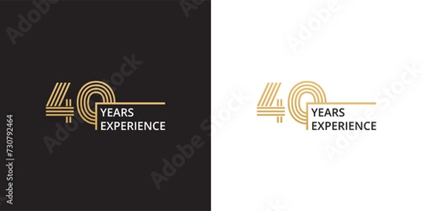 Obraz 40 years experience banner