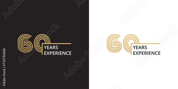 Fototapeta 60 years experience banner