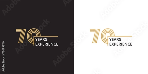 Obraz 70 years experience banner