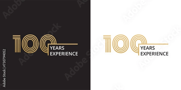 Fototapeta 100 years experience banner