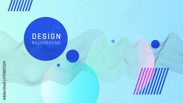 Obraz Background image graphic vector with modern minimalist abstract element