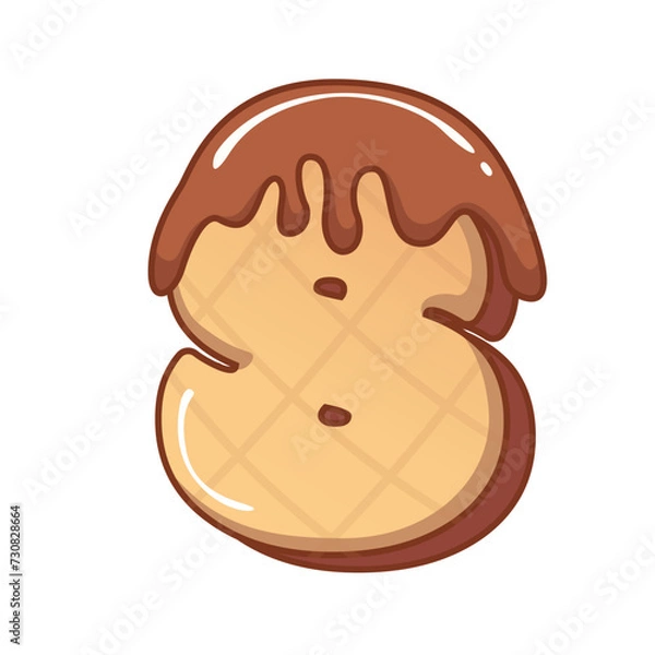 Obraz 3D Chocolatte Ice Cream Number 8