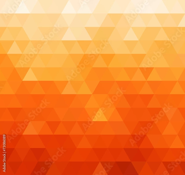 Fototapeta Abstract color retro background with  triangle
