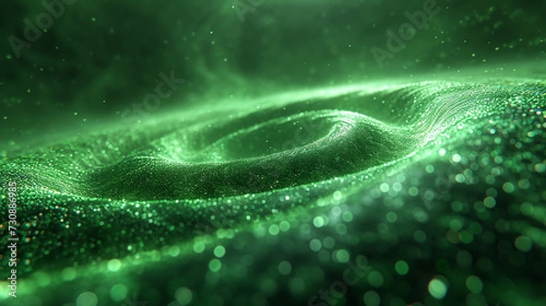 Obraz Green Fantasy Fractal Lines Baclground