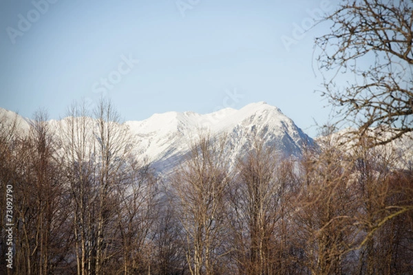 Obraz Remote mountains covered with snow