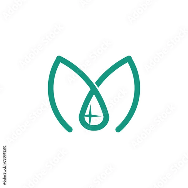 Fototapeta Abstract letter M logotype