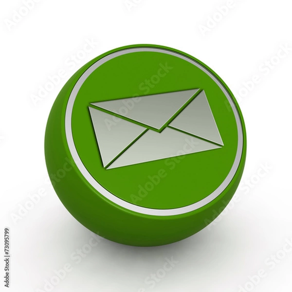 Obraz send circular icon on white background