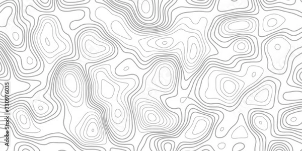 Fototapeta Abstract topographic Contour Map Subtle White Vector Background . Blank Detailed topographic patter line map background .Topographic Map Of wild west Abstract Vector Background.	
