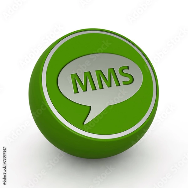 Obraz mms circular icon on white background