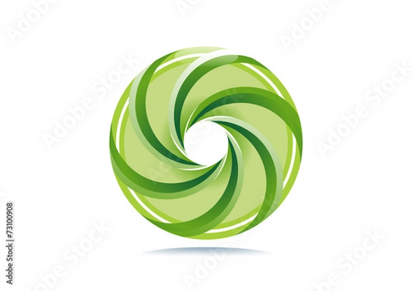 Obraz Green Ball, Circle, logo
