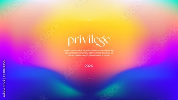 Obraz Colorful Abstract Art with Gradient Background and Blurred Effect