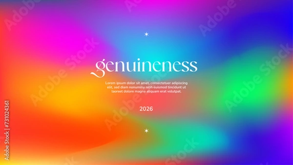 Obraz Colorful Abstract Art with Gradient Background and Blurred Effect