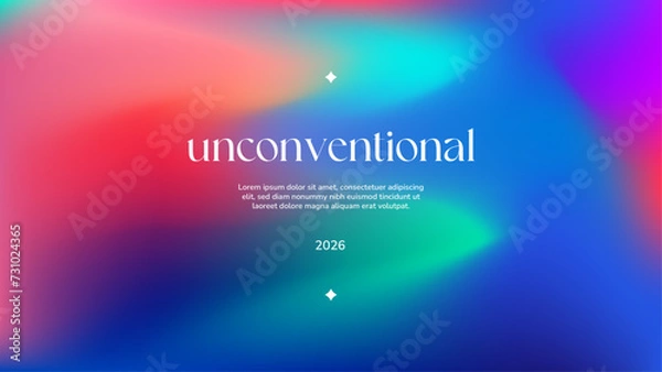 Obraz Colorful Abstract Art with Gradient Background and Blurred Effect