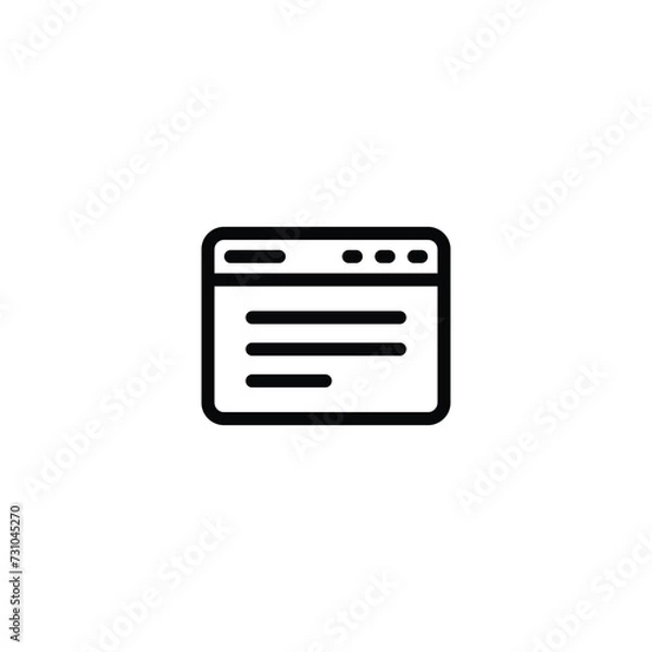 Fototapeta Web browser icon