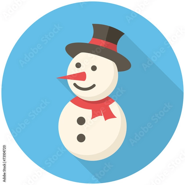 Fototapeta Snowman icon