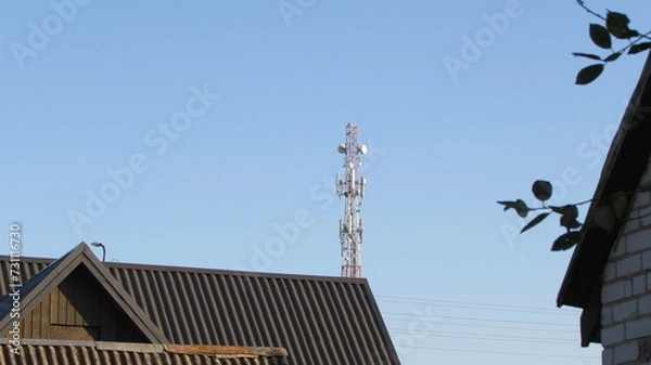 Obraz site with crane