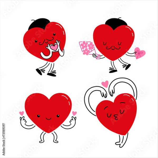 Obraz set of hearts