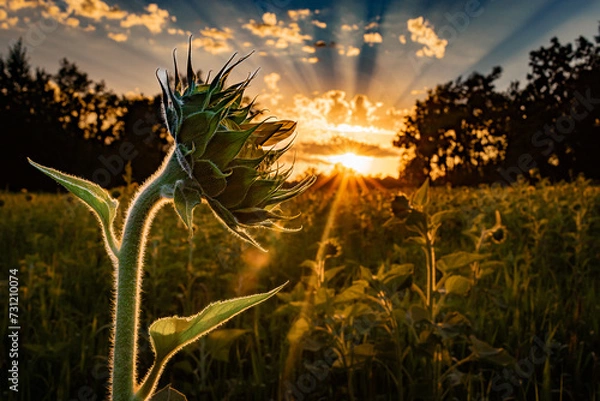 Fototapeta Sunflower field