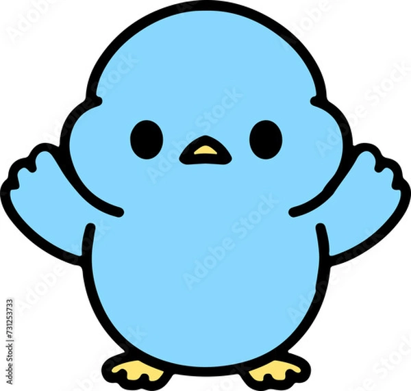 Fototapeta chick cartoon