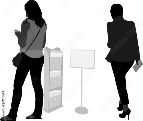Obraz Two Women Newstand