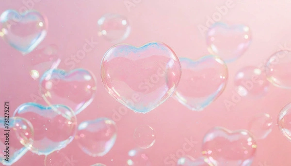 Obraz ハートのシャボン玉