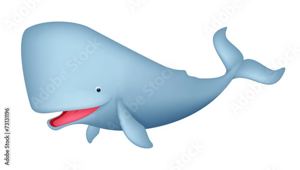 Obraz Cute Whale cartoon