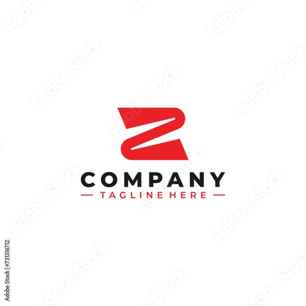 Fototapeta initial letter z logo design